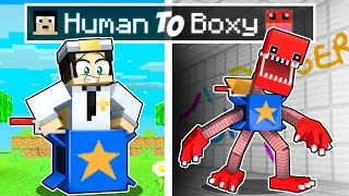 From Human to BOXY BOO in Minecraft!