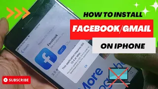 How To Install  Facebook/Gmail  On IPHONE 4/4s/5/5s/5c/6 .When Showing; "This App. require iOS 13.4"