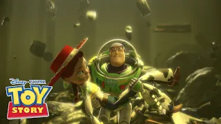 Toy Story 3 | Spaanse Buzz redt Jessie uit de vuilniswagen | Disney NL