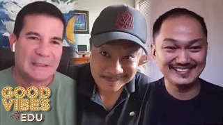 Hilarious conversations with comedians, Rex Navarrete and GB Labrador on Good Vibes with Edu