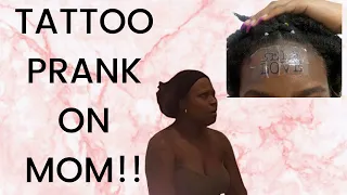 FACE TATTOO PRANK ON STRICT MOM!!! *MUST WATCH*😂😂