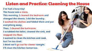 Level 1: Cleaning the House - LUYỆN NÓI TIẾNG ANH - LUYỆN NGHE TIẾNG ANH HIỆU QUẢ. Học từ vựng