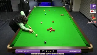 Jessica Woods vs Pooja Galundia - World Women's Snooker Championship Group Stages (June 2019)