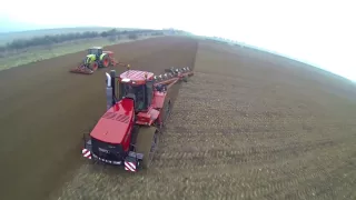 Case Quadtrac ploughing in Lincolnshire 2013 Shot by Farming Photography