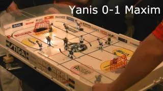 Table Hockey- Swedish Masters 2012- final- Game1- Yanis Galuzo vs Maxim Borisov- [HD]