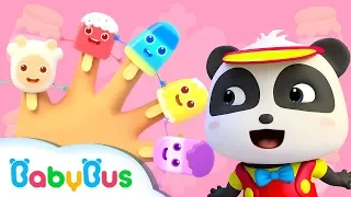 Finger Family Song - Ice Pop | Food Song | Learn Colors | Nursery Rhymes | Kids Songs | BabyBus