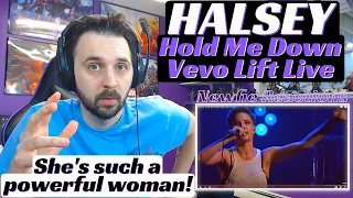 Halsey Reaction | Hold Me Down Vevo Lift Live