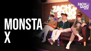 Monsta X Talks All About Luv, Working w/ Pitbull & Falling on Stage
