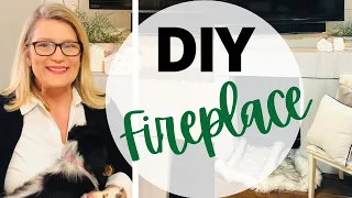 EASY FAUX FIREPLACE / How to Make a Renter-Friendly Fireplace Step-by-Step
