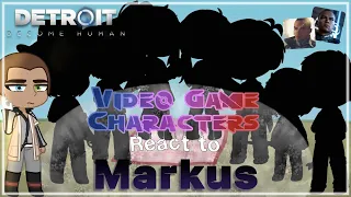 Video game characters react || Markus || Detroit become Human || Gacha Life 2 React