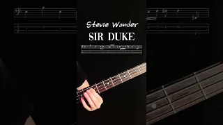 Easy Basslines | Sir Duke - Stevie Wonder  #bassguitar #basstutorial #basscover