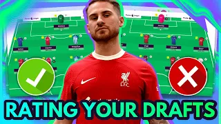 RATING YOUR FPL GAMEWEEK 1 DRAFTS! | Fantasy Premier League Tips 2023/24