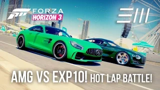 Forza Horizon 3: AMG GTR vs Bentley EXP 10 CONCEPT - HOT LAP BATTLE