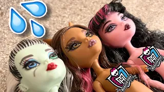 Monster High Haunt Couture Doll restyle (draculaura, frankie, clawdeen!)| Zombiexcorn