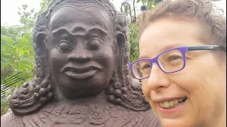 Female solo vegan nomad in Siem Reap, Cambodia