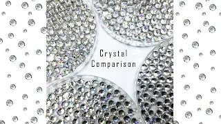 Up Close Crystal Comparison, Swarovski, Preciosa , Decora & Estella