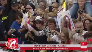 World Youth Day 2016 - Krakow, Poland - 2016-07-28 - Arrival At Jasna Gora Monastery