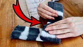 I Used To Fold My Socks Like Everyone Else, But When I Learned This Trick? GENIUS (skip KonMari)