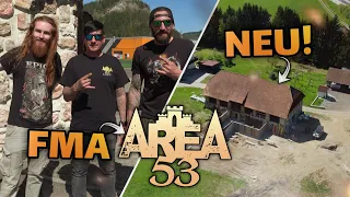 AREA 53 FMA 😱 neues SCHUTZHAUS mit WC & Duschen, Camping Ground & Innfield + Q&A mit VERANSTALTERN