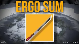 THE ERGO SUM EXOTIC SWORD! A HUGE SECRET UNCOVERED! - Destiny 2: The Final Shape