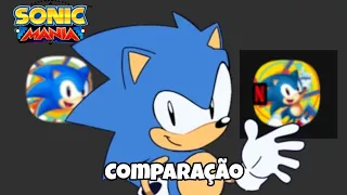 O SONIC MANIA PLUS DA NETFLIX SAIU E EU VIM COMPARAR COM A VERSÃO RSDK V5! (Download rsdk na desc)