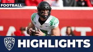 Bo Nix Week 8 Highlights | No. 8 Oregon vs. No. 13 Utah | 2023 Season