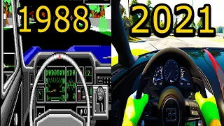 Evolution of Cockpit View in Racing Games (1987-2021)