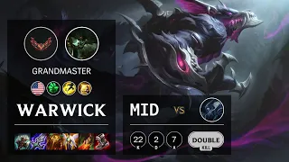 Warwick Mid vs Lissandra - NA Grandmaster Patch 12.3