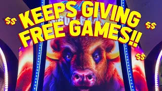 DELUXE WINNINGS!! with VegasLowRoller on Buffalo Grand Deluxe Slot Machine!!