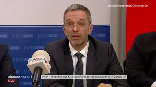 Pressekonferenz mit FPÖ-Innenminister Herbert Kickl  am 20.05.19