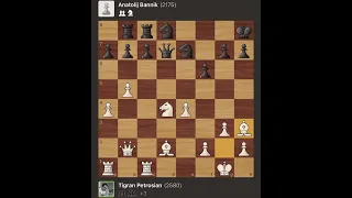 Tigran Petrosian vs Anatolij Bannik | URS Championship, 1954