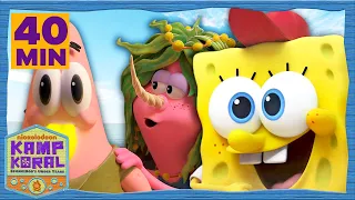 ¡La primera captura de medusas de Bob Esponja! | Kampamento Koral en Español