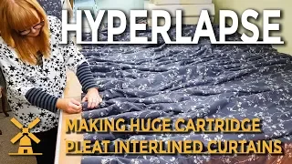 Making Interlined Cartridge Pleat Curtains