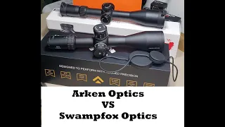 Arken Optics EP5 5-25x56 vs. Swampfox Tactical Optics Warhawk 5-25x56