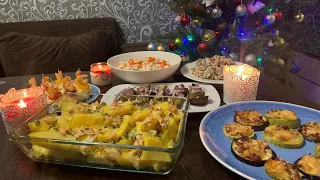 МЕНЮ на НОВЫЙ ГОД!🎄ГОТОВЛЮ еду на ПРАЗДНИЧНЫЙ СТОЛ!🎉 7 блюд🥗