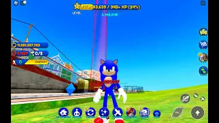 Movie Sonic is in sonic speed simulator!