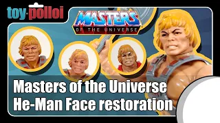 Vintage He-Man Face restoration - Masters of the Universe - Toy Polloi