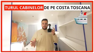 CEA MAI IEFTINĂ vs. CEA MAI SCUMPĂ CABINĂ de pe VASUL DE CROAZIERĂ COSTA TOSCANA 🛳️ Turul Cabinelor