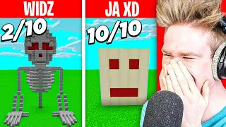 OSZUKUJE OCENAMI w KONKURSIE BUDOWANIA dla WIDZÓW XD | Minecraft Extreme