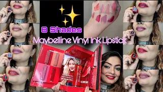 New Maybelline Superstay Vinyl Ink Liquid Lipstick Swatches & Honest Review | Wear Test