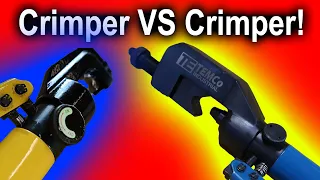 The BEST lug crimper on Amazon!  TEMCO vs. Generic Yellow Crimper