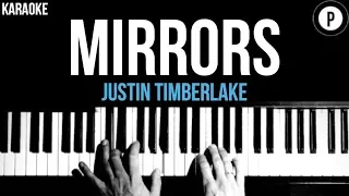 Justin Timberlake - Mirrors Karaoke SLOWER Acoustic Piano Instrumental Lyrics Cover