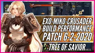 【Exorcist - Miko - Crusader】Cleric Meta DPS Build Performance | Tree of Savior