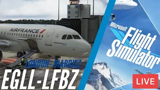 🔴 Microsoft Flight Simulator | Air France | London to Biarritz | A320NX | Airbus TCA