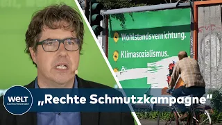 PLAKATKAMPAGNE GEGEN GRÜNE: Geschäftsführer Michael Kellner nennt Plakate "Rechte Schmutzkampagne"