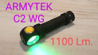 EINGEFROREN!! Armytek Wizard C2 WG EDC Led Taschenlampe 1100 Lm. Review Flashlight Beamshots keine