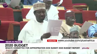 Senate Committee For Appropriation Don Submit 2020 Budget  Report