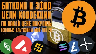 ЦЕЛИ КОРРЕКЦИИ ПО ETH/BTC С КАКИХ ОТМЕТОК ПОКУПАТЬ АЛЬТКОИНЫ SOL/ATOM/DOT/ADA/AVAX/LTC/CRO/XRP/BNB!