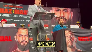 NATE DIAZ VS JORGE MASVIDAL LA PRESS CONFERENCE - ESNEWS BOXING