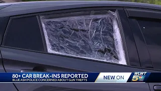 Blue Ash police investigating series of car break-ins, gun thefts in the last month